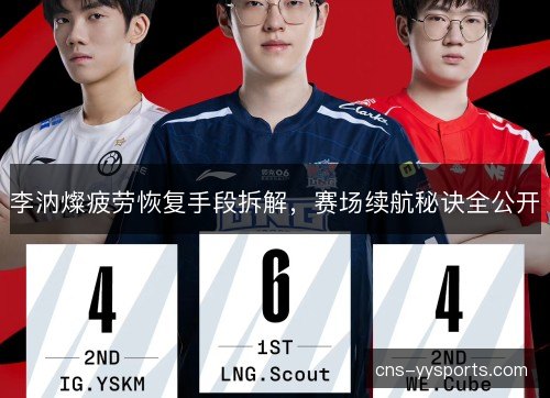 李汭燦疲劳恢复手段拆解，赛场续航秘诀全公开